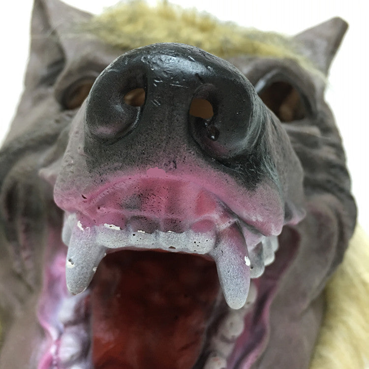 Werewolf Halloween Mask & Claws — Full Horror Costume Set